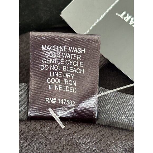 Ashley Stewart Top 22/24 Black Triple Ruffle Peplum Stretch Knit Long Sleeve - Picture 8 of 11